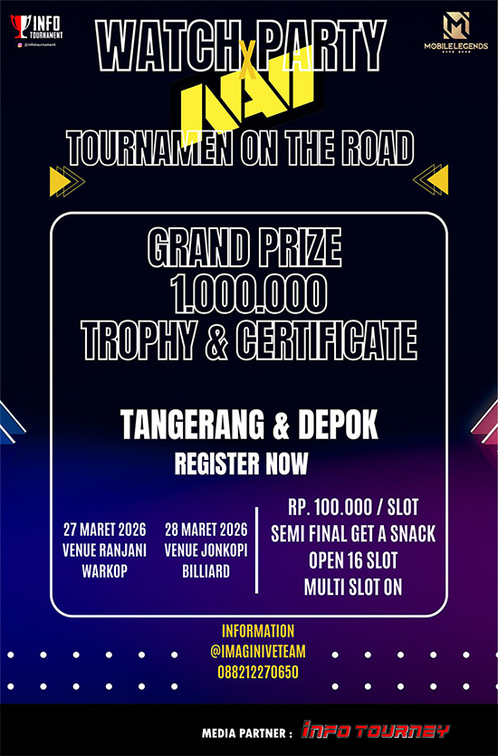 turnamen ml mlbb mole mobile legends maret 2026 watch party navi season 1 poster 1