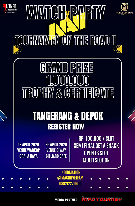 turnamen ml mlbb mole mobile legends maret 2026 watch party navi season 3 poster