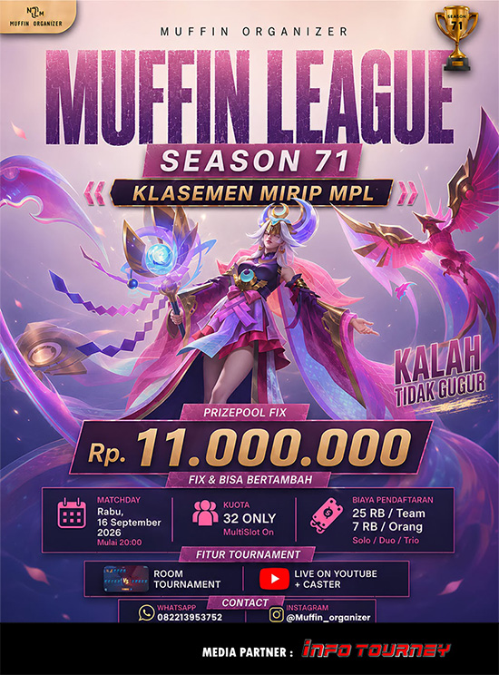 turnamen ml mlbb mole mobile legends september 2026 muffin season 71 10 poster