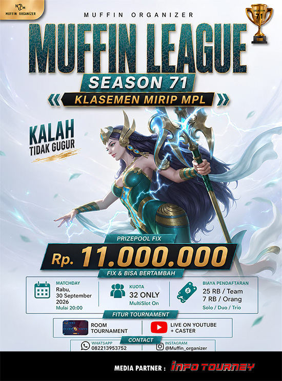 turnamen ml mlbb mole mobile legends september 2026 muffin season 71 14 poster