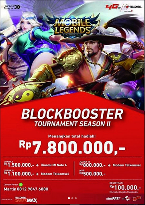 turnamen mobile legends blockbooster season2 desember 2017 poster