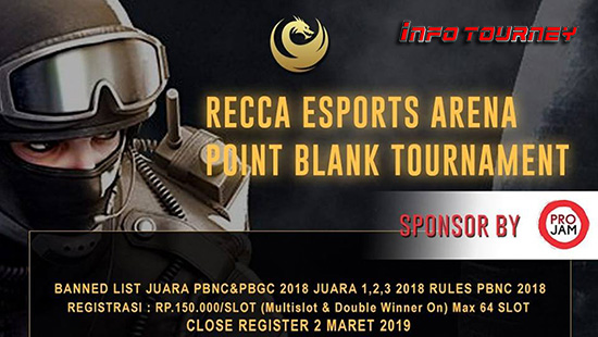 turnamen pb pointblank recca esports arena maret 2019 logo