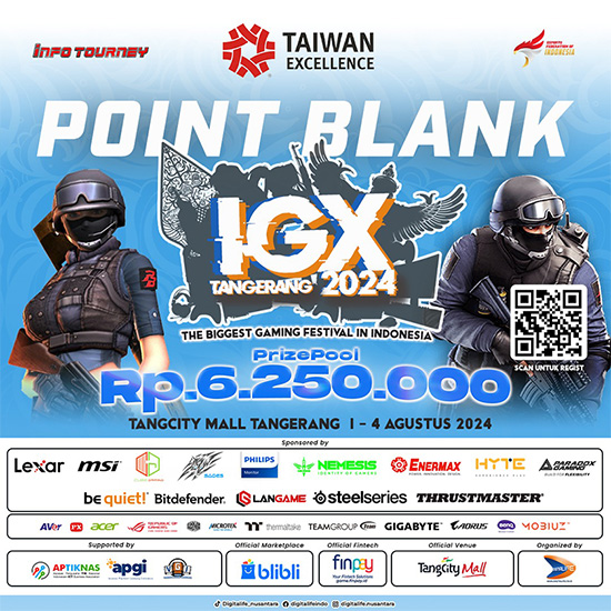 turnamen pb point blank agustus 2024 igx tangerang 2024 poster