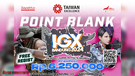 turnamen pb point blank november 2024 igx bandung 2024 logo