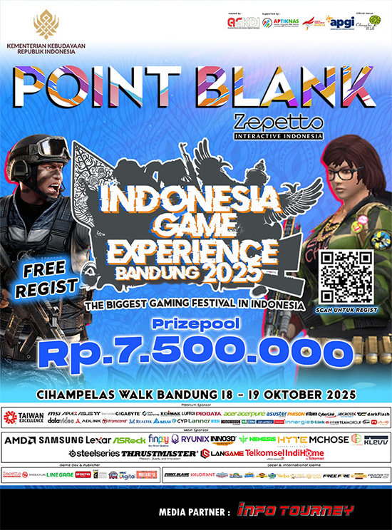 turnamen pb point blank oktober 2025 igx bandung 2025 poster