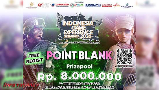 turnamen pb point blank september 2026 igex surabaya 2026 logo