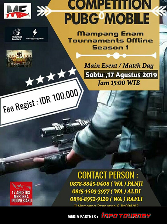 turnamen pubgm pubgmobile agustus 2019 mampang enam season 1 poster