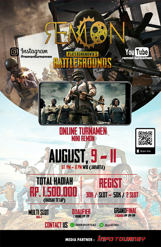 turnamen pubgm pubgmobile agustus 2019 remon organizer mini part 1 poster