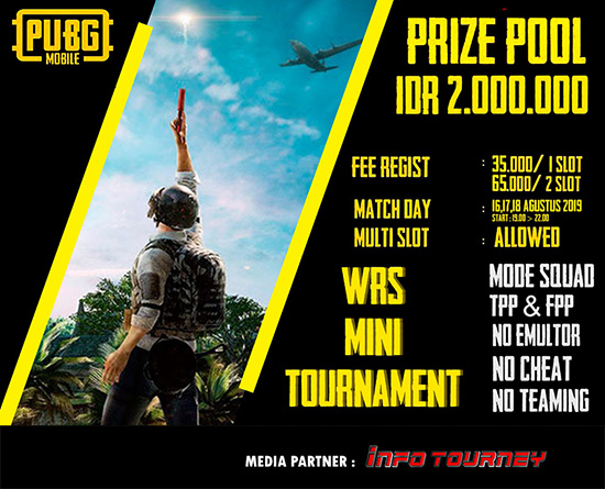 turnamen pubgm pubgmobile agustus 2019 wrs mini season 1 poster