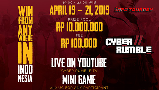 turnamen pubgm pubgmobile cyber rumble season 2 april 2019 logo
