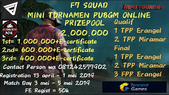 turnamen pubgm pubgmobile f7 squad mei 2019 logo