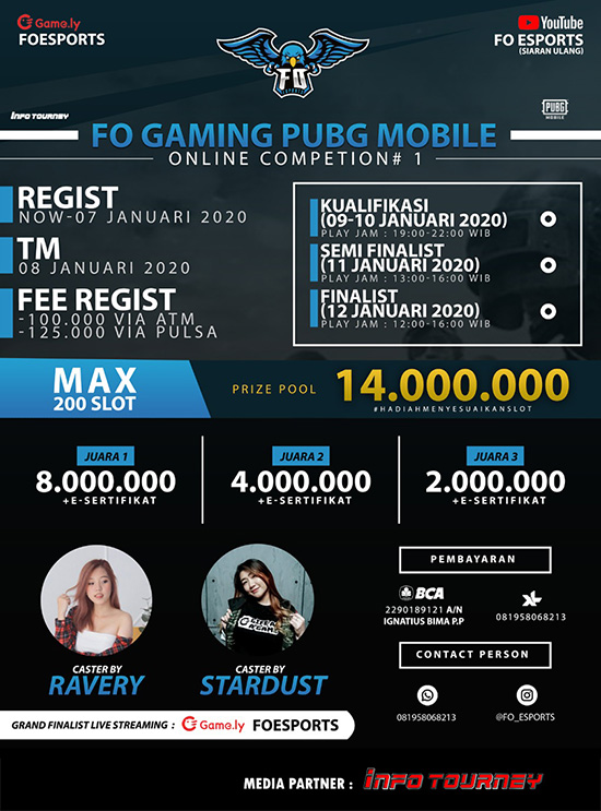 turnamen pubgm pubgmobile januari 2020 fo gaming season 1 poster