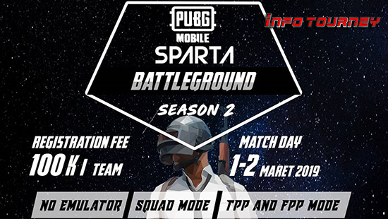 turnamen pubgm pubgmobile sparta battleground season 2 maret 2019 logo