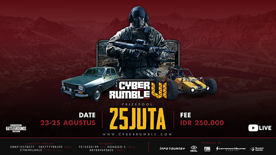 turnamen pubgm pubgmobile agustus 2019 cyber rumble season 6 logo