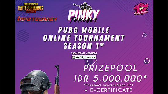 turnamen pubgm pubgmobile agustus 2019 pinky thrones season 1 logo
