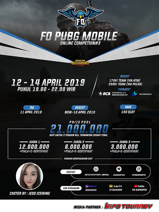 turnamen pubgm pubgmobile fo esports season 3 april 2019 poster