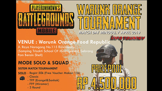 turnamen pubgm pubgmobile warunk orange tournament april 2019 logo