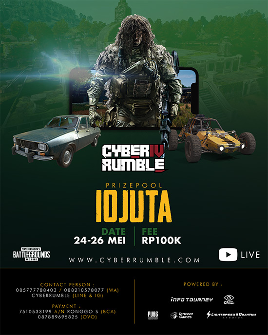 turnamen pubgm pubgmobile cyber rumble season 4 mei 2019 poster