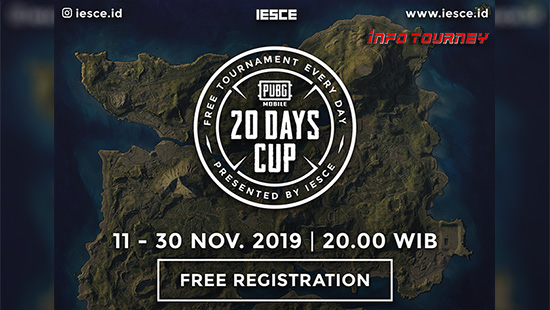 turnamen pubgm pubgmobile november 2019 20 days cup logo