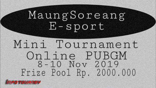 turnamen pubgm pubgmobile november 2019 maungsoreang esport logo