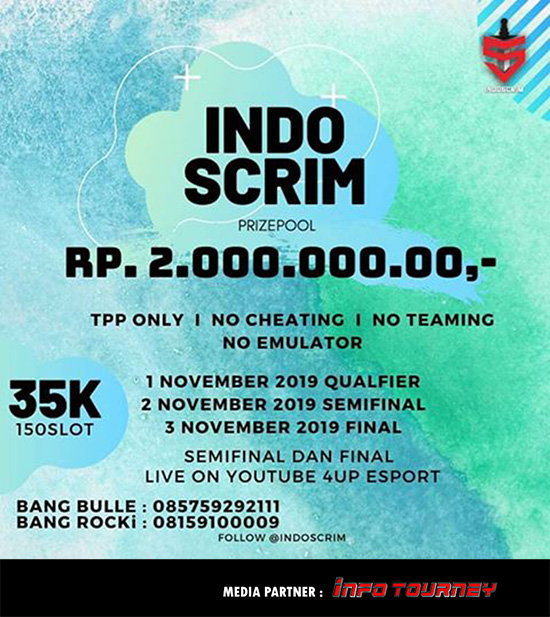 turnamen pubgm pubgmobile november 2019 indo scrim championship season 3 poster