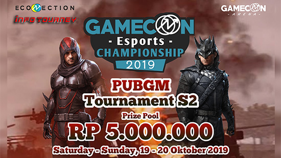 turnamen pubgm pubgmobile oktober 2019 gamecon esports championship s2 logo