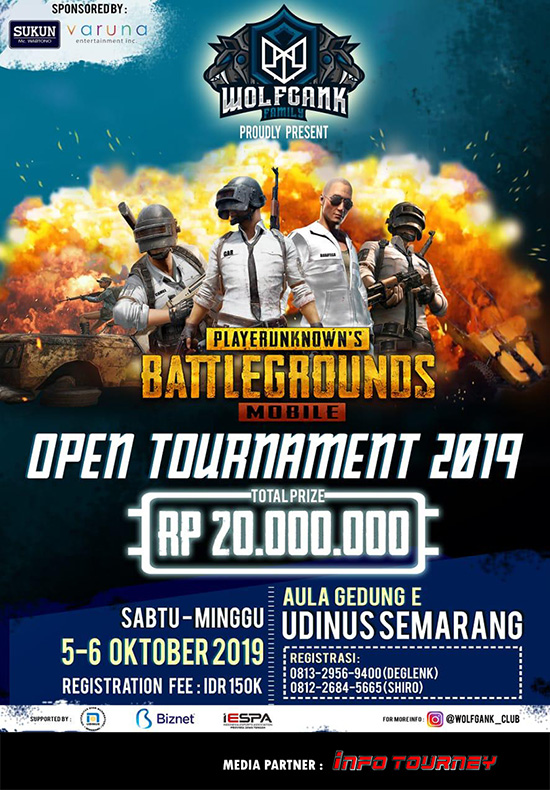 turnamen pubgm pubgmobile oktober 2019 wolfgank family poster