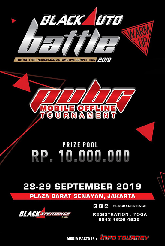turnamen pubgm pubgmobile september 2019 black auto battle poster