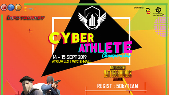 turnamen pubgm pubgmobile september 2019 cyber athlete championship logo