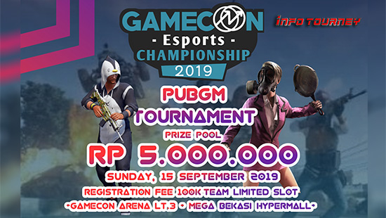 turnamen pubgm pubgmobile september 2019 gamecon esports championship 2019 logo