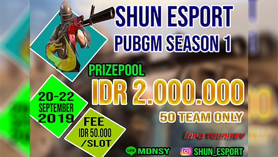 turnamen pubgm pubgmobile september 2019 shun esport season 1 logo