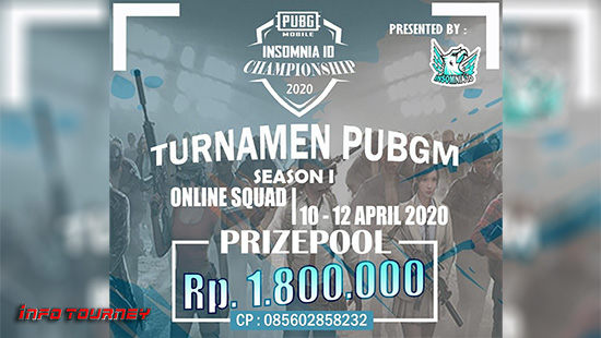 turnamen pubgm pubgmobile april 2020 insomnia id season 1 logo