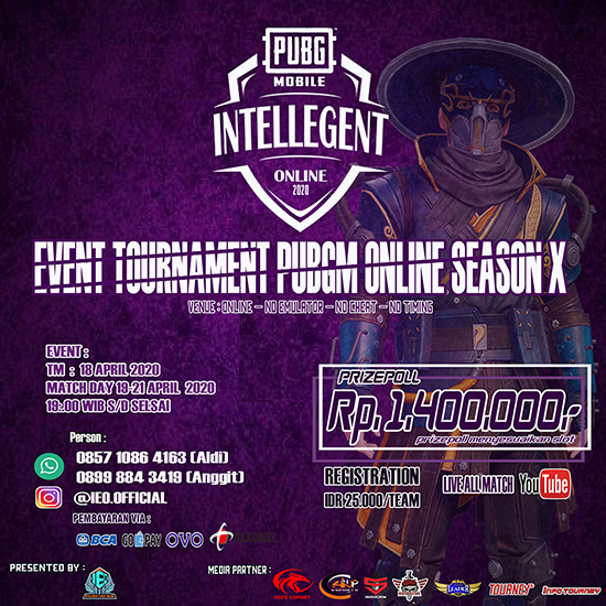 turnamen pubgm pubgmobile april 2020 intelligent event season 10 poster