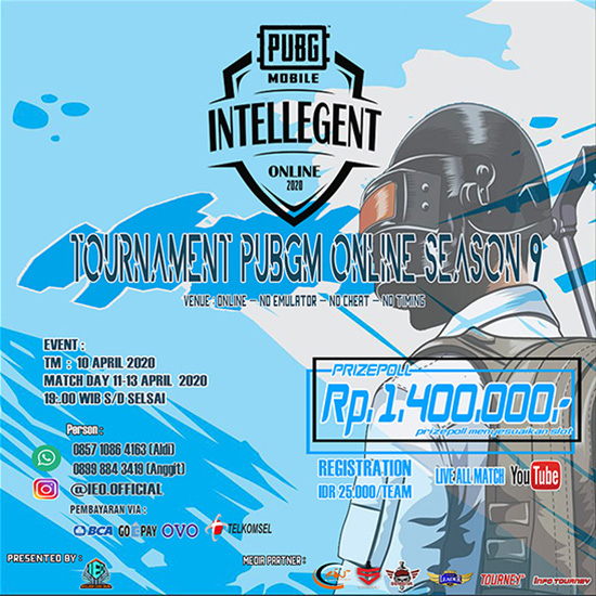 turnamen pubgm pubgmobile april 2020 intelligent event season 9 poster