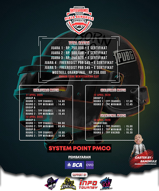 turnamen pubgm pubgmobile april 2020 pbb esport season 44 poster 1