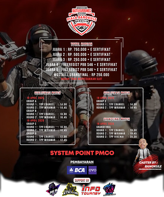 turnamen pubgm pubgmobile april 2020 pbb esport season 45 poster 1