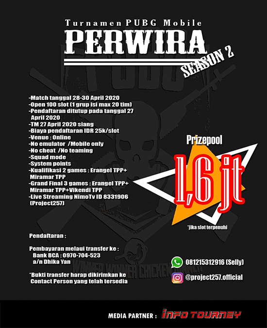 turnamen pubgm pubgmobile april 2020 perwira season 2 poster 1
