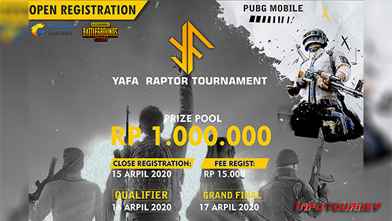 turnamen pubgm pubgmobile april 2020 yafa raptor logo