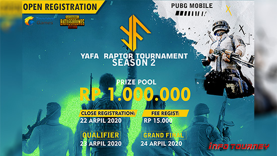 turnamen pubgm pubgmobile april 2020 yafa raptor season 2 logo