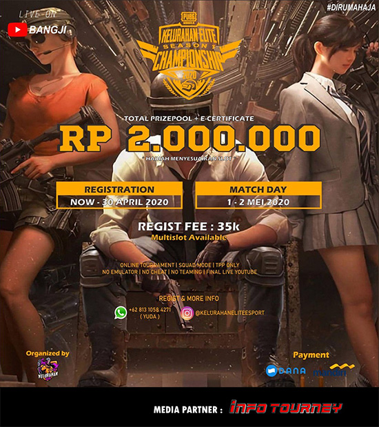 turnamen pubgm pubgmobile mei 2020 kelurahan elite season 1 poster