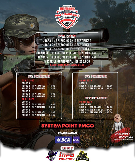turnamen pubgm pubgmobile mei 2020 pbb esport season 47 poster 1