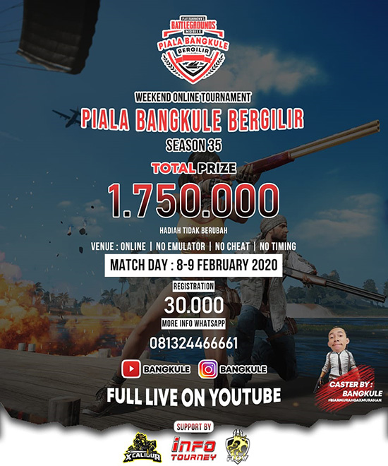 turnamen pubgm pubgmobile februari 2020 pbb season 35 poster