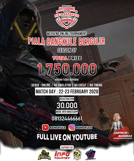 turnamen pubgm pubgmobile februari 2020 pbb season 37 poster