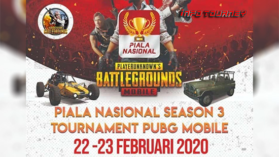 turnamen pubgm pubgmobile februari 2020 piala nasional season 3 logo