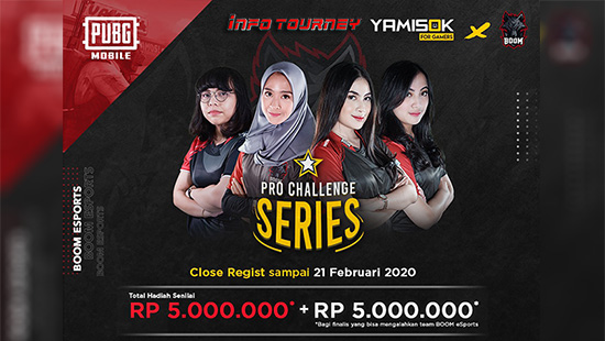 turnamen pubgm pubgmobile februari 2020 yamisok pro challenge series logo
