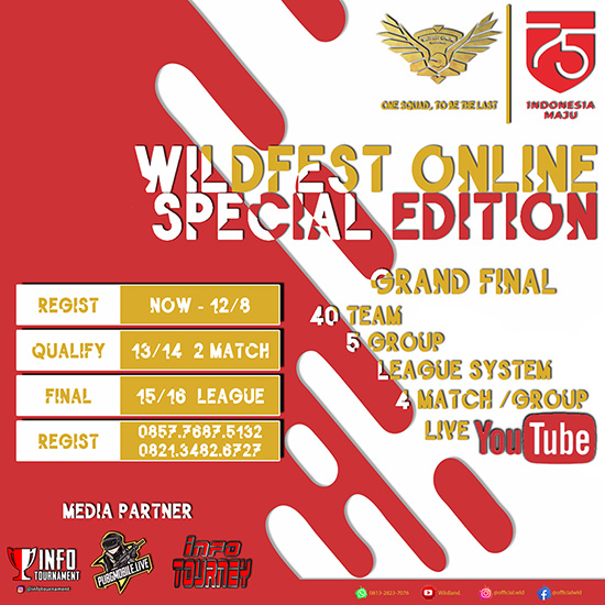 turnamen pubgm pubgmobile agustus 2020 wildfest special edition poster 1