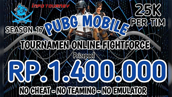 turnamen pubgm pubgmobile juli 2020 fightforce season 17 logo