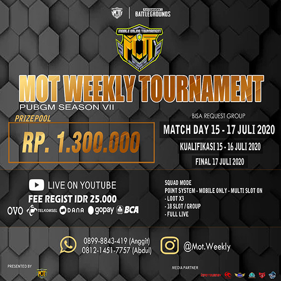 turnamen pubgm pubgmobile juli 2020 mot weekly season 7 poster