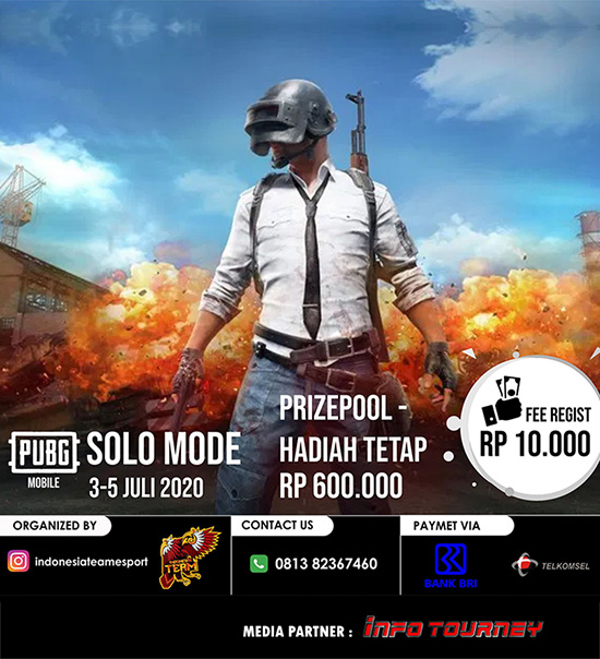 turnamen pubgm pubgmobile juli 2020 indonesiateamesport poster