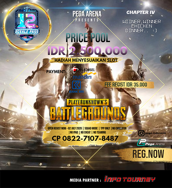 turnamen pubgm pubgmobile juli 2020 pega arena season 4 poster